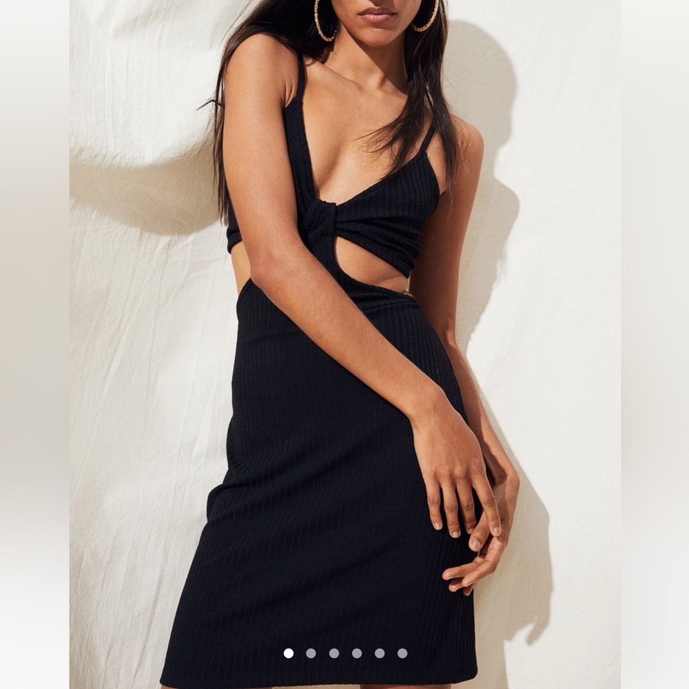 Ribbed Cut-out Dress